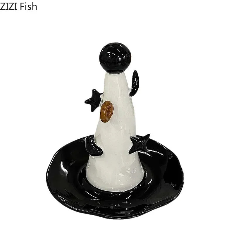 "DecorBites™ Magician Hat Jewelry Display Stand Decorative Shelves Earrings Necklace Holder"