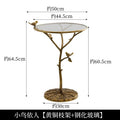 DecorBites™ Brass Bird Side Table | Creative Tea Table | Balcony & Living Room Decor