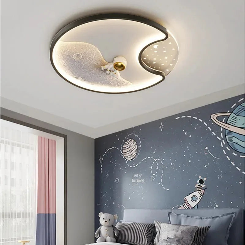 DecorBites™ Astronaut Moonlight LED Ceiling Light for Kids' Bedroom & Living Room