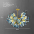 DecorBites™ Blue Glass Luxury Wall Sconce LED Light Fixture for Living Room Bedroom Aisle