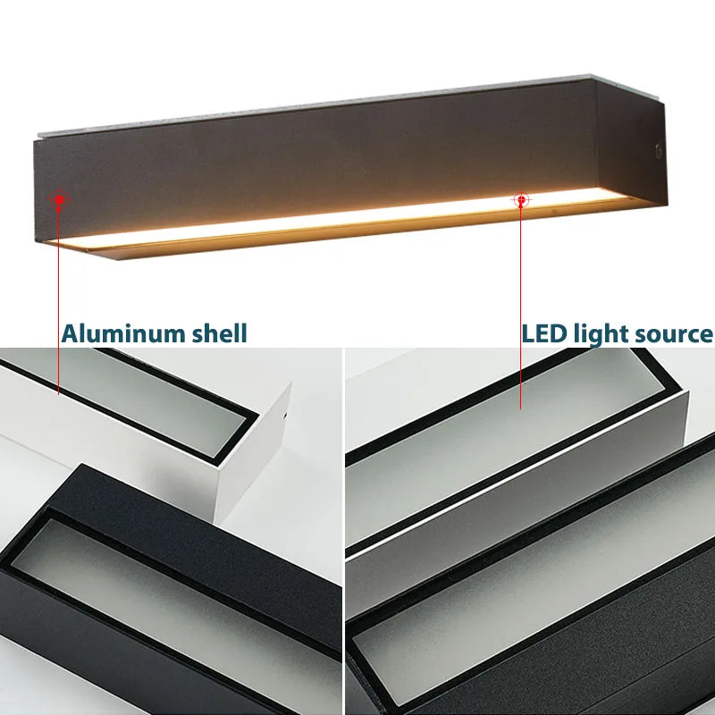 DecorBites™ Aluminum Outdoor Wall Sconces - Waterproof Exterior Light for House, Patio, Garage