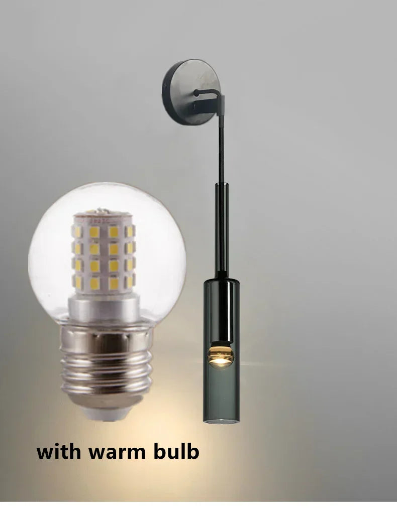 DecorBites™ LED Glass Wall Lamps for Living Room Bedroom Lighting, Modern Indoor Hotel Fixture