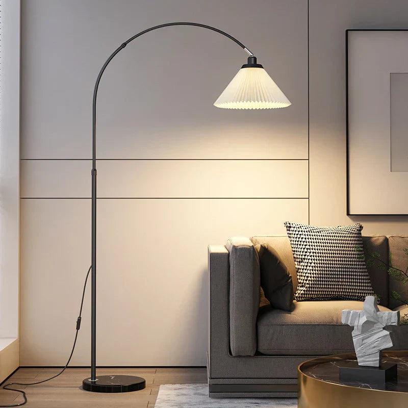 DecorBites™ LED Marble Base Floor Lamp for Modern Living Room & Bedroom Lighting