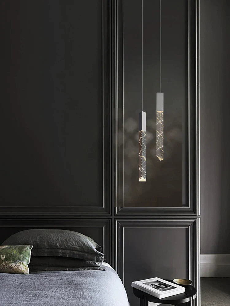 DecorBites™ Crystal Chrome LED Chandelier: Elegant Duplex Stair Lighting for Modern Interiors