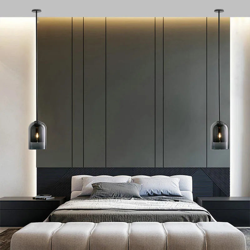 DecorBites™ Glass LED Chandelier for Bedroom Dining Room Bar Office Eco-Friendly Nordic Design