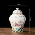 DecorBites™ Blue & White Porcelain Tea Pot Sealed Storage Container