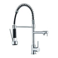 DecorBites™ Black Kitchen Faucet Spring Pull Down Sprayer Dual Spout Nozzle Mixer Tap