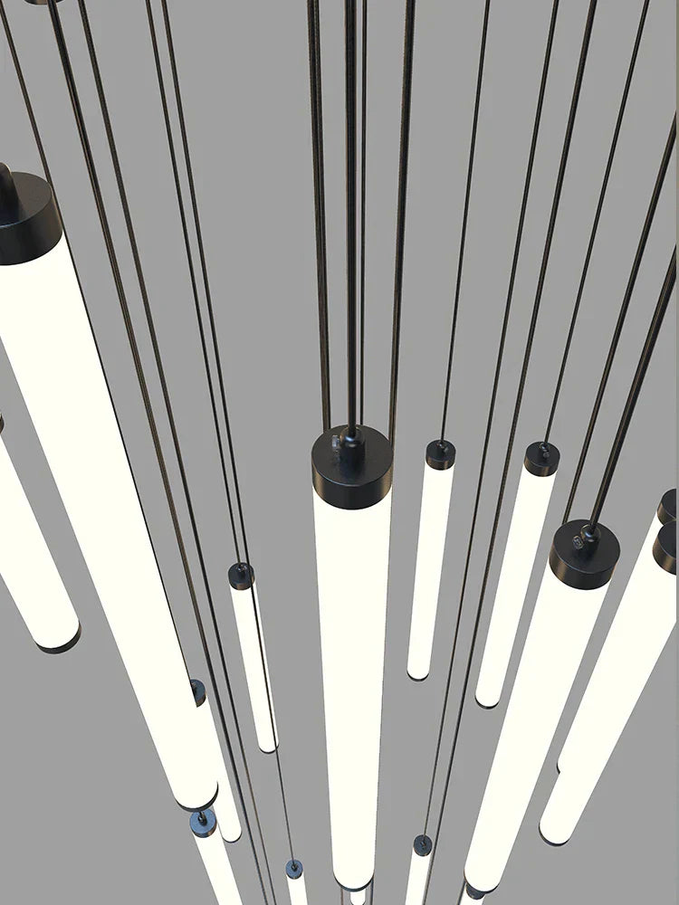 DecorBites™ LED Staircase Chandelier for Home Hotel Hall Lighting