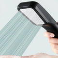 DecorBites™ Black High Pressure Rainfall Shower Head with Bracket and Water Saving Nozzle