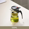 DecorBites™ Glass Tea Pot with Infuser & Chinese Tea Set Deep Utensil