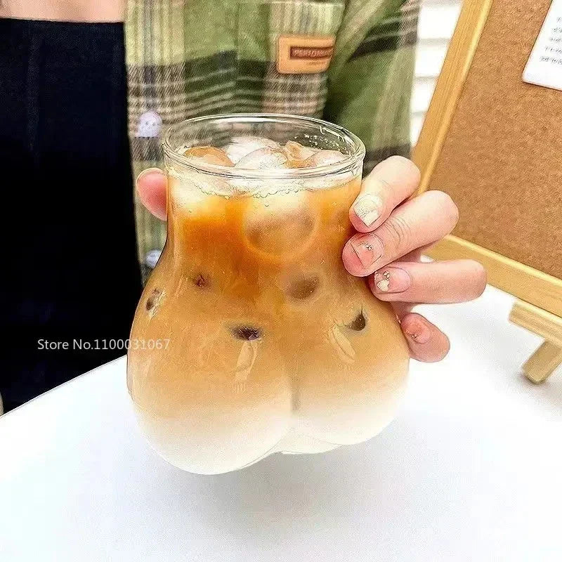 DecorBites™ Heat-resistant Glass Cafe Coffee Cup for Iced Latte Americano Juice Drink