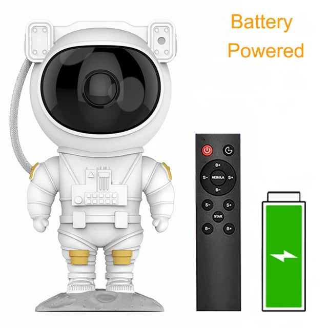 DecorBites™ Astronaut Projector Starry Night Light Kids Room Decor Bedroom Party Star Lamp