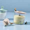 DecorBites™ ABS Spice Jar Set with Spoon for Salt Sugar Pepper Powder