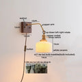 DecorBites™ Ceramic Copper LED Wall Lamps Pull Chain Switch Modern Stair Light Fixtures