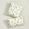 DecorBites™ Botanical Floral Embroidered Cushion Cover - Country Style Decorative Pillowcase