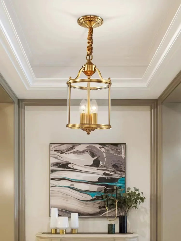 DecorBites™ Bronze Glass Chandelier Pendant Lights for Country Home Decor