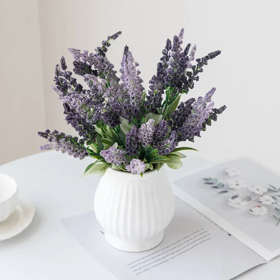 DecorBites™ Lavender Foam Flower Family Room Vase Wedding Bouquet Garden Rose Arch Decoration