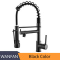 DecorBites™ Brushed Nickel Kitchen Faucet Pull Out Mixer Tap Swivel Water Outlet