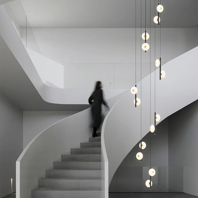 DecorBites™ LED Oval Chandelier for Modern Indoor Lighting in Bedroom and Living Room