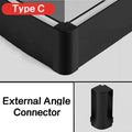 DecorBites™ LED Skirting Profile: Hidden Corner Recessed Aluminum Baseboard Light Strip