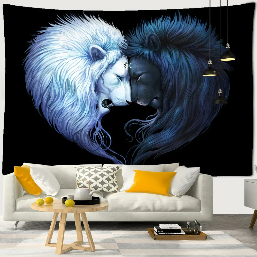 DecorBites™ Boho Wildlife Tapestry Wall Hanging Psychedelic Home Decor