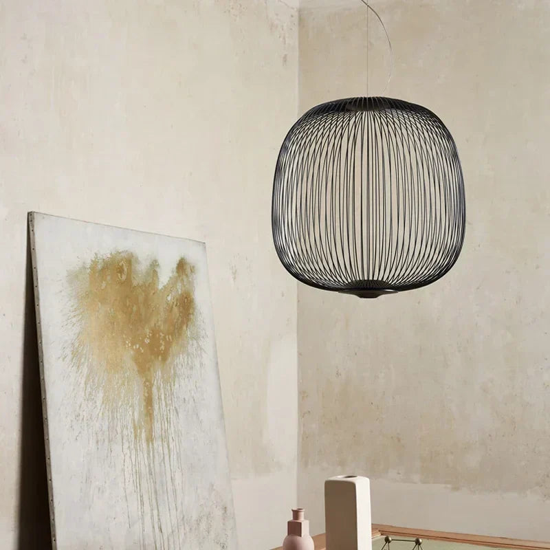 DecorBites™ Industrial Birdcage Iron Table Lamp for Bar, Restaurant, Hotel - LED Lighting
