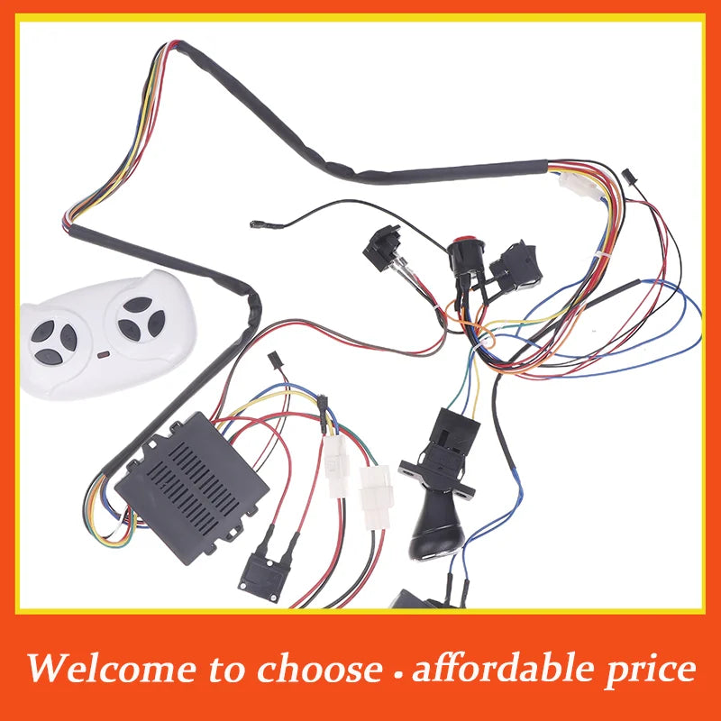 Children Electric Car DIY Modified Wires and Switch Kit with 2.4g