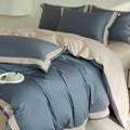 DecorBites™ Luxe Lace Bedding Set: 1000TC Egyptian Cotton Duvet, Sheet, Pillowcases
