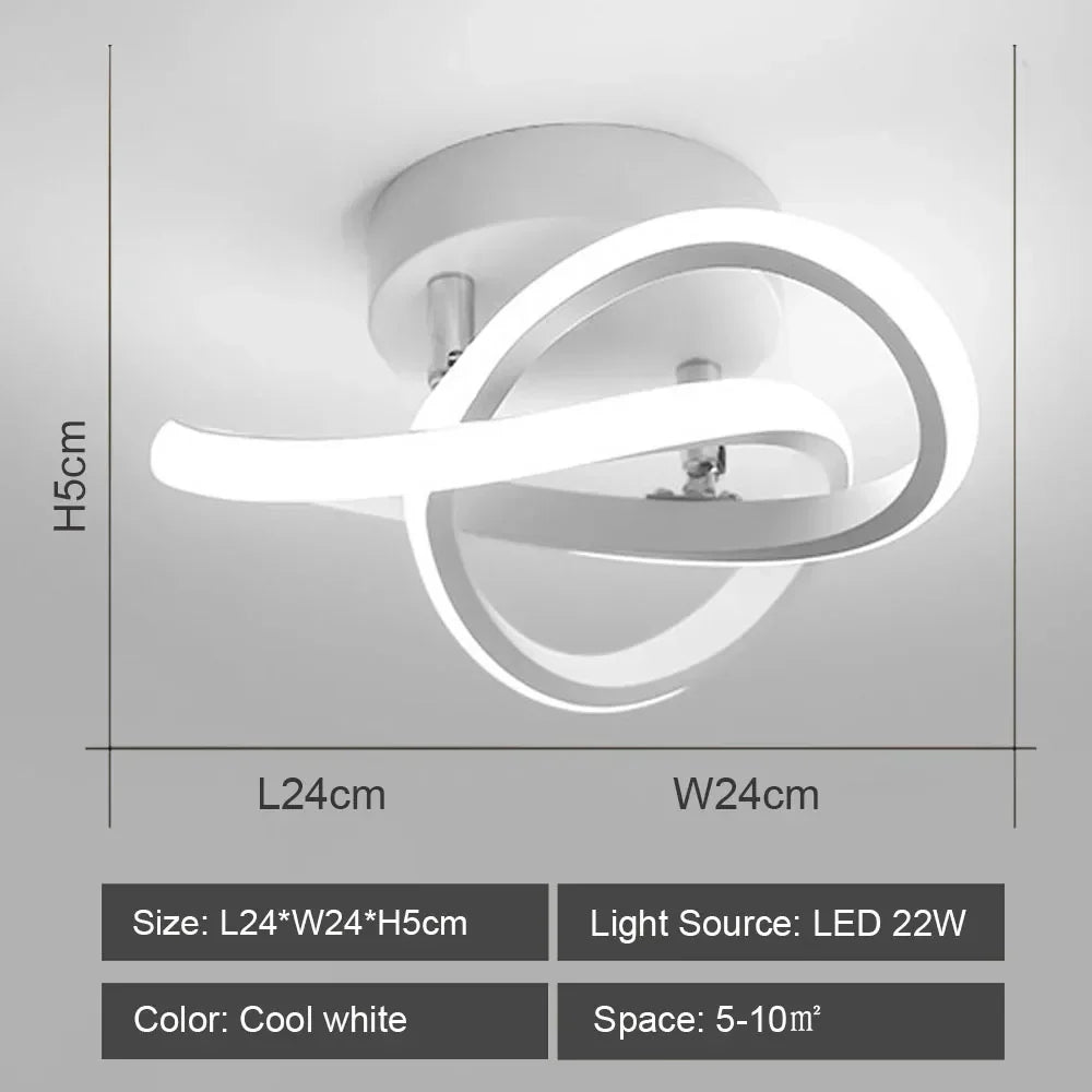 DecorBites™ LED Ceiling Lights: Modern Shade for Home & Living Room Lighting