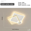 DecorBites™ Black Gold LED Chandelier: Modern Smart Lighting for Living Dining Bedroom & Children's
