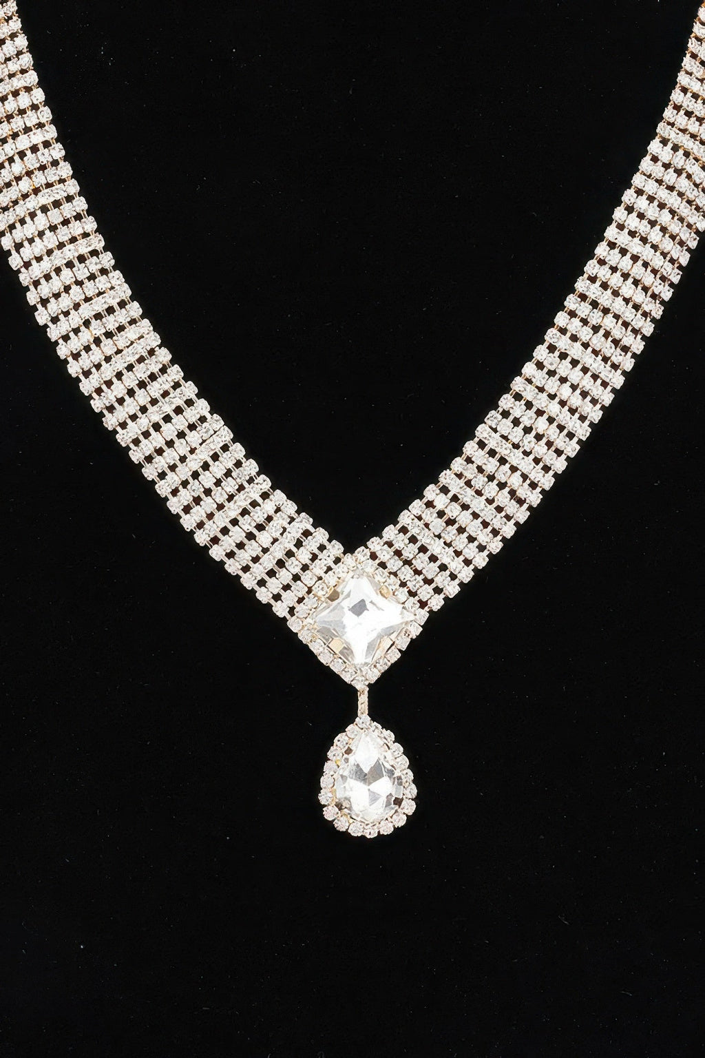 Rhinestone Necklace Set