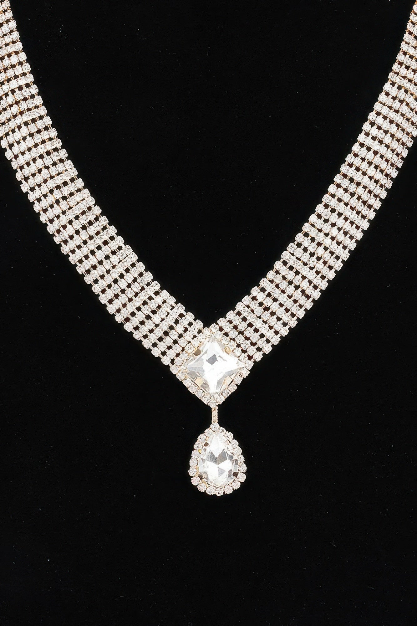 Rhinestone Necklace Set