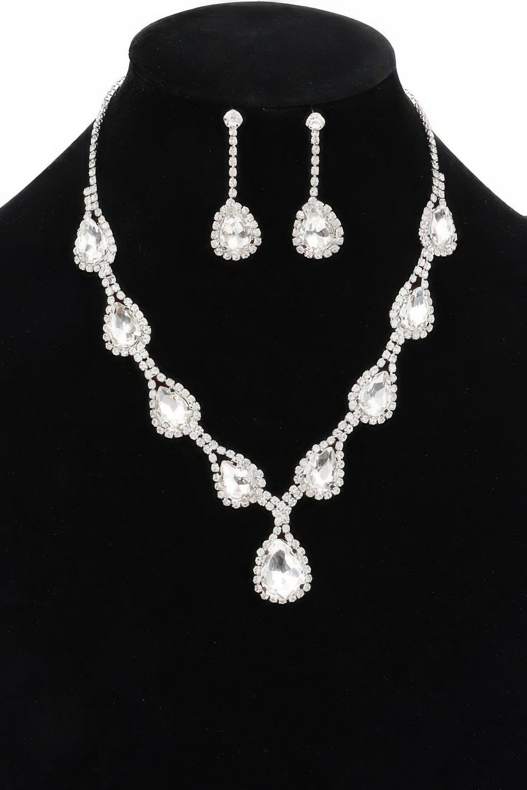 Rhinestone Necklace Set