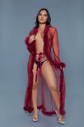 Marabou Robe See size chart under “more details”