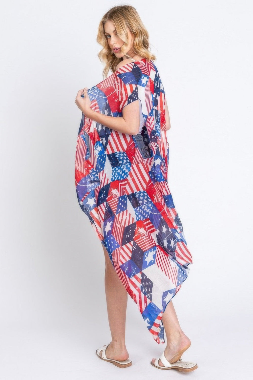 American Flag Multi Pattern Vest