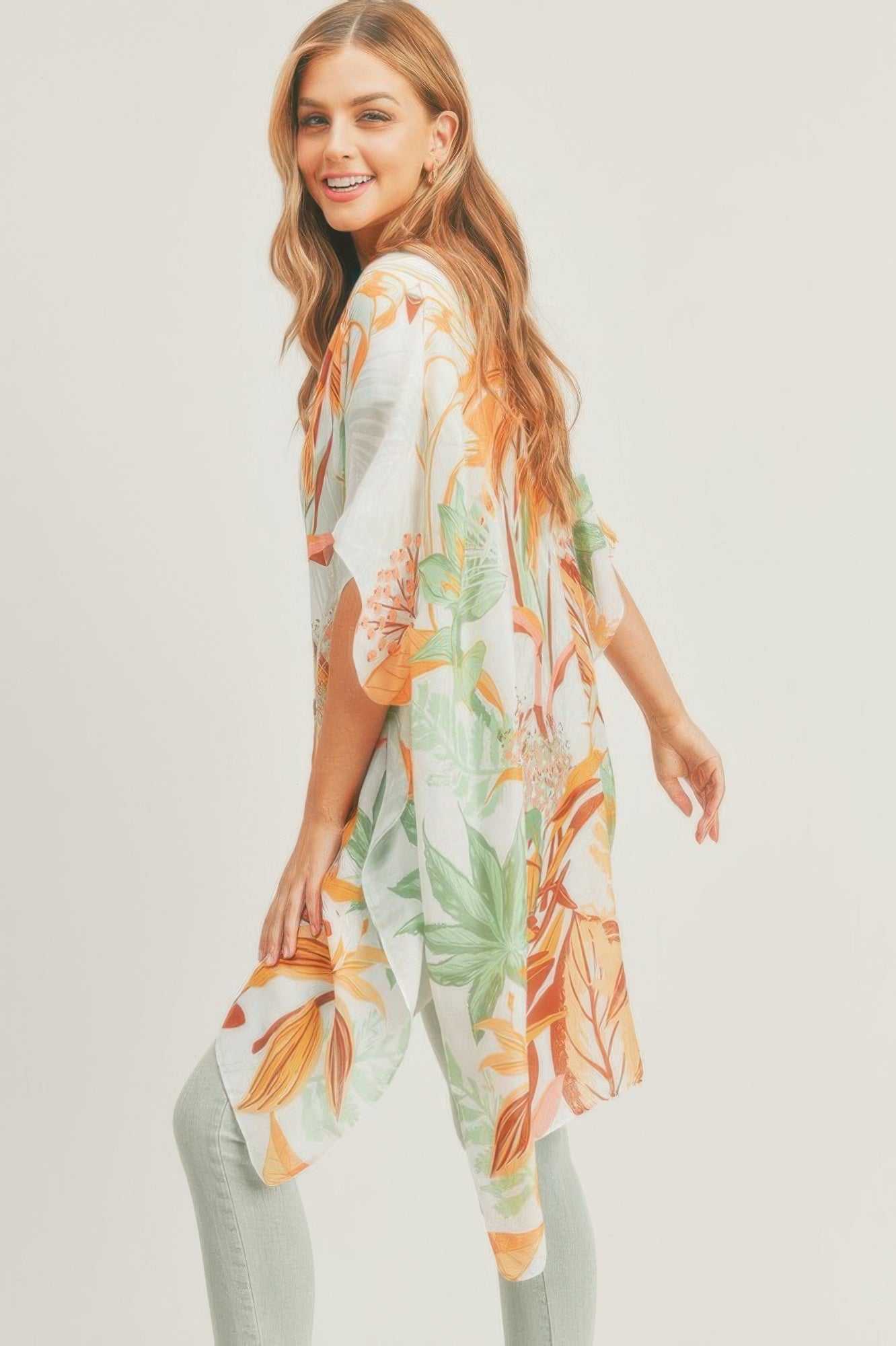 Forest Print Kimono