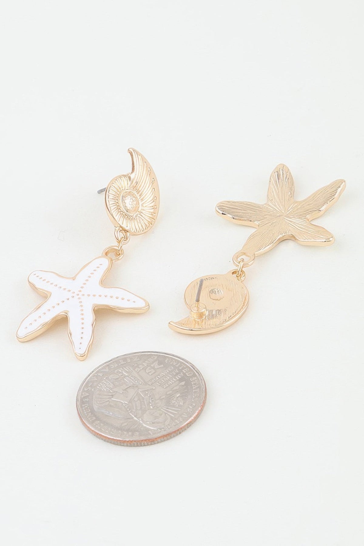 Summer Starfish Drop Earrings