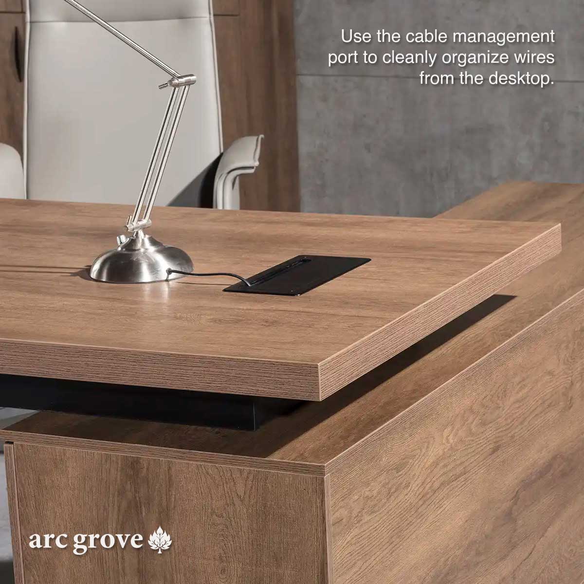 Pascal · L-Shaped Executive Desk