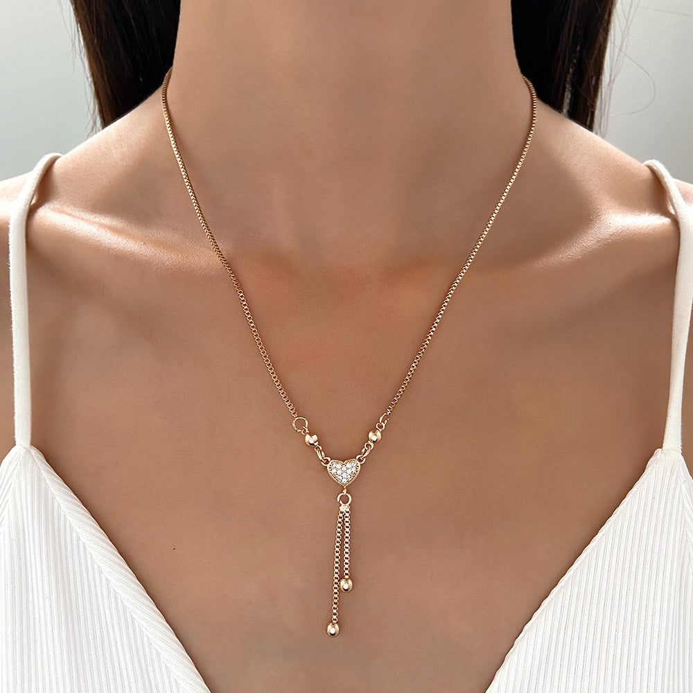 Women's Fashionable Temperament Butterfly Tassel Necklace