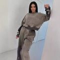 Hot Girl Sweater Trousers Suit Women