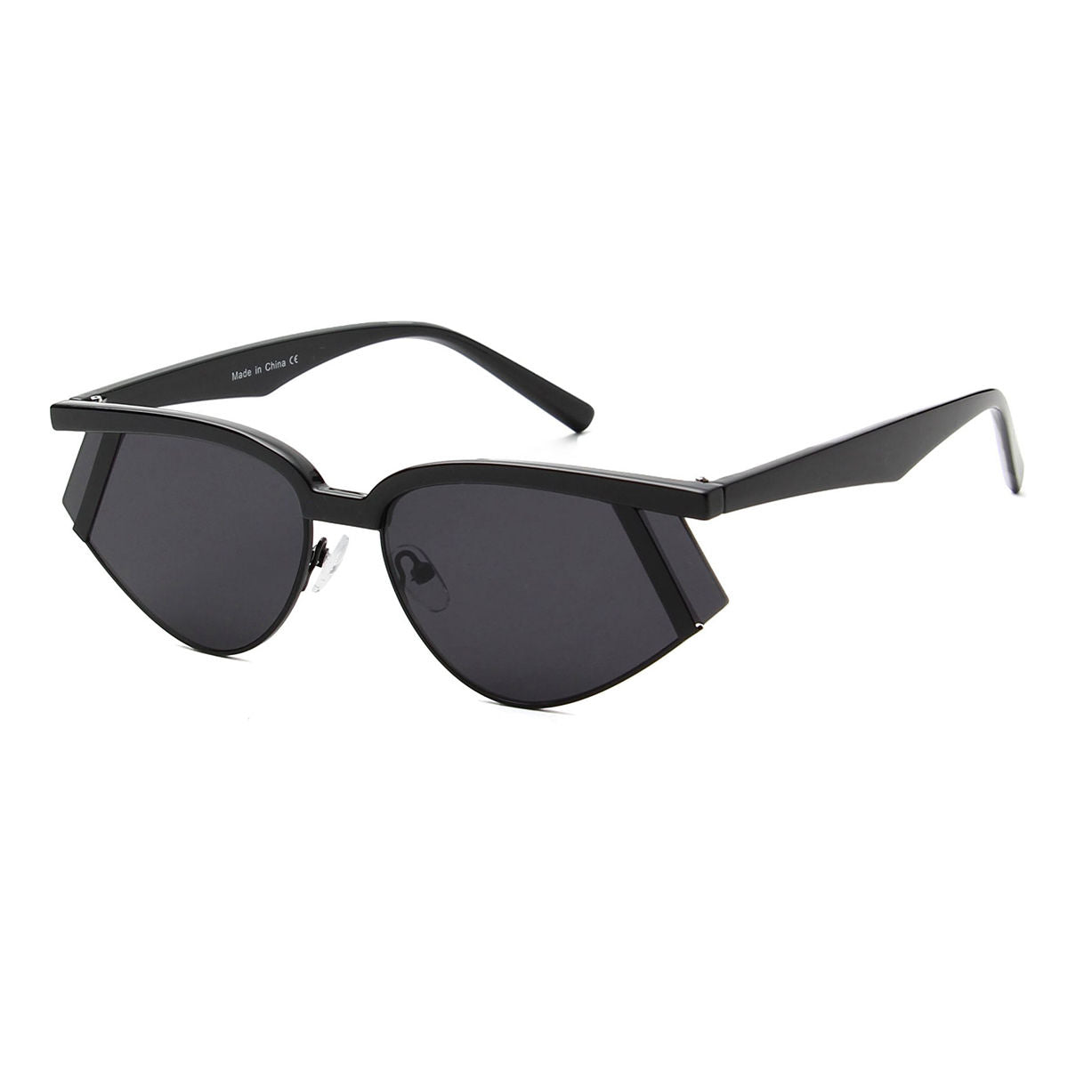 Rectangle Black Futuristic Glasses Stylish Fashion Accessory