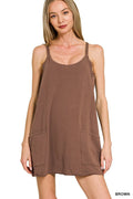 Cami Mini Dress with Built-in Romper Liner