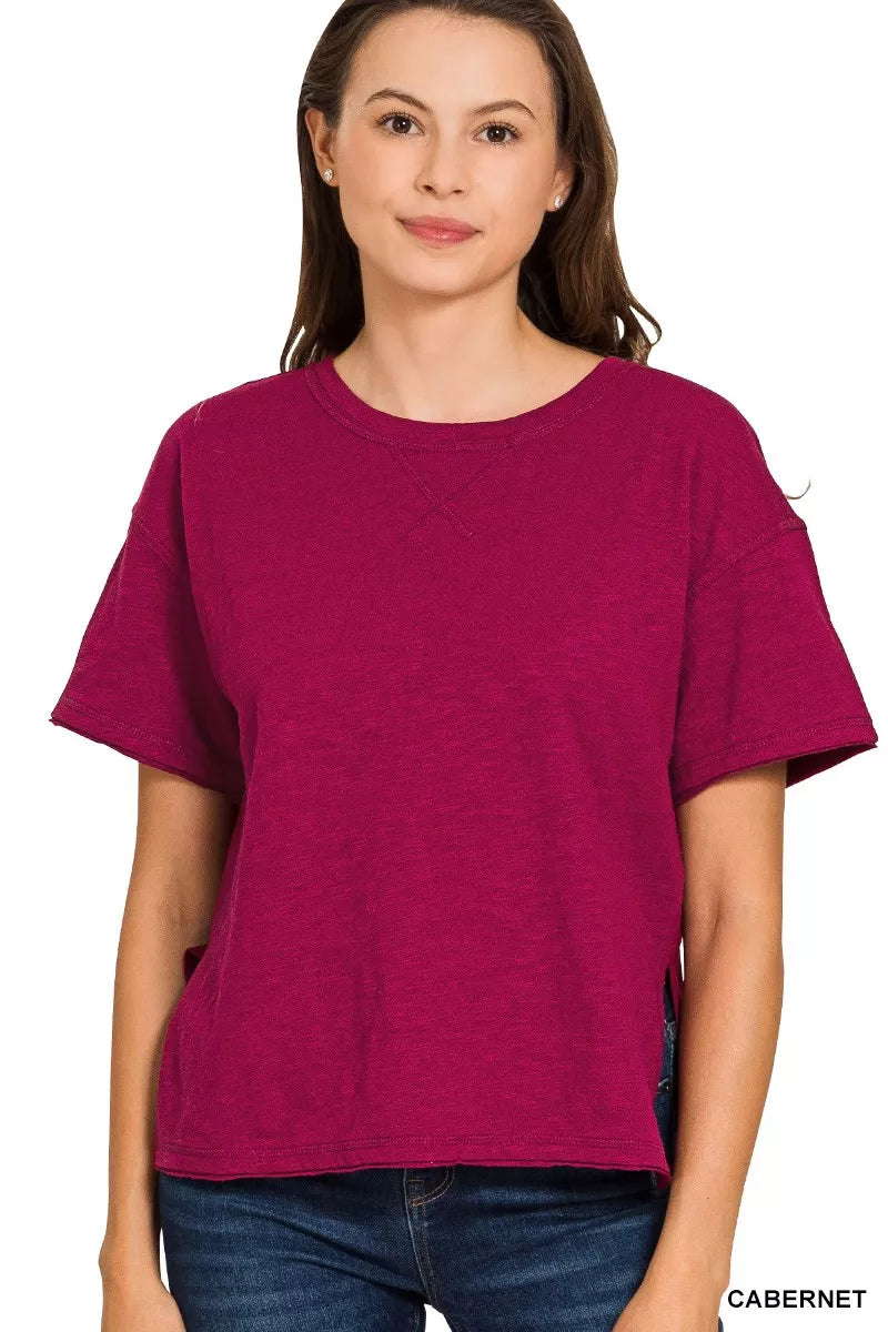Cotton Slub Short Sleeve Tee