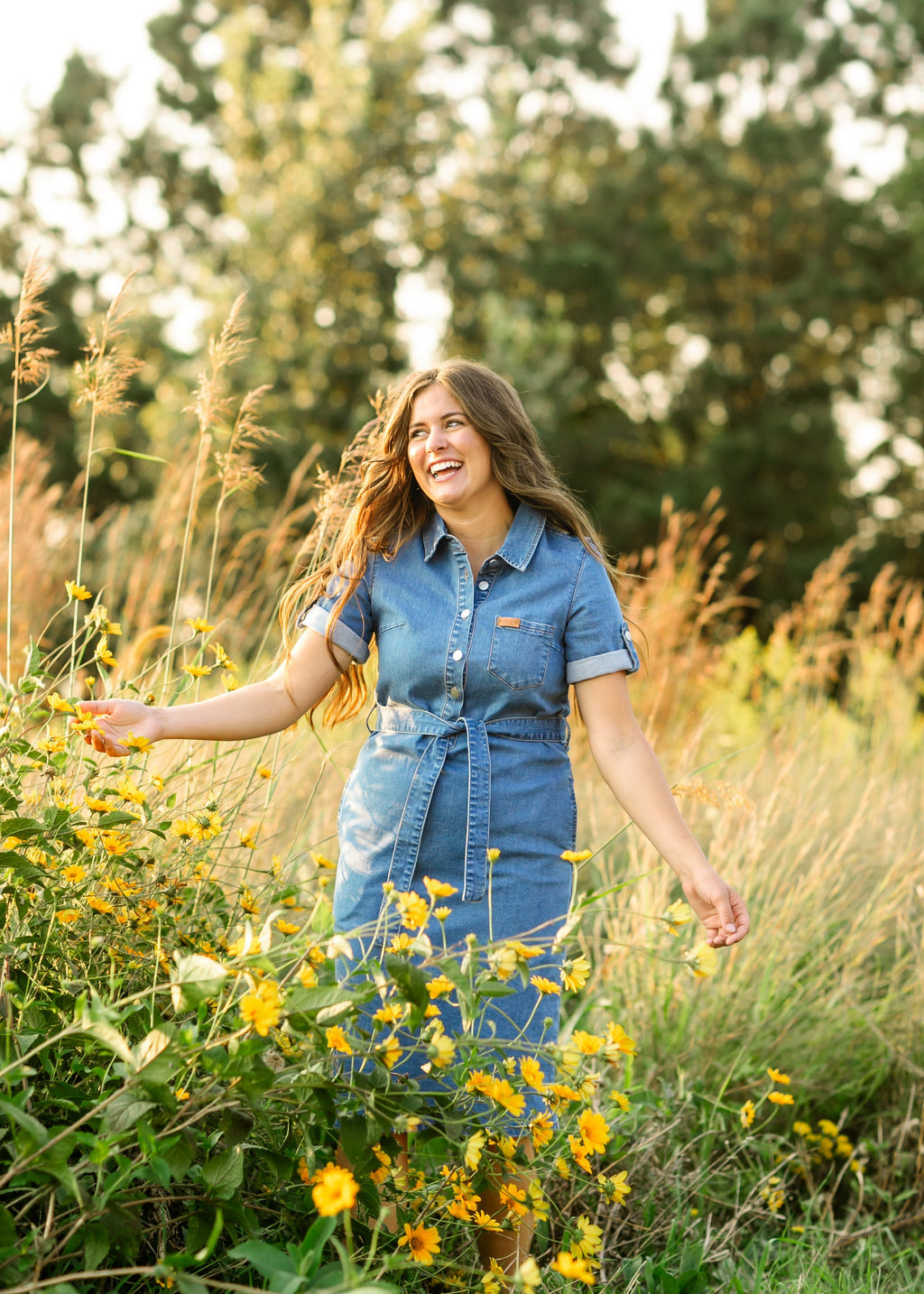 Ada Denim Midi Dress