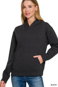 Fleece Kangaroo Pocket Hoodie