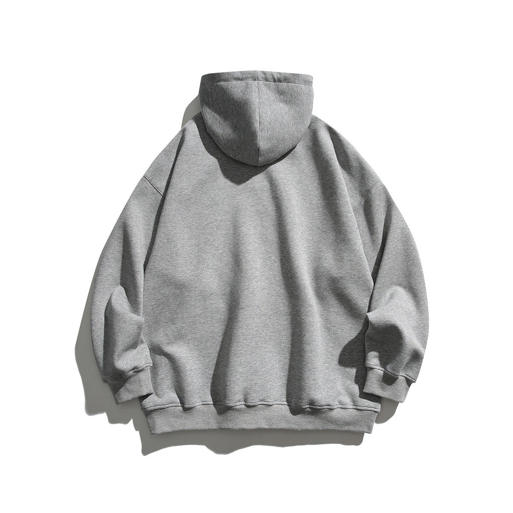 Simple Letter Embroidery Couple Hoodies Men And Women Casual Sweatshirt