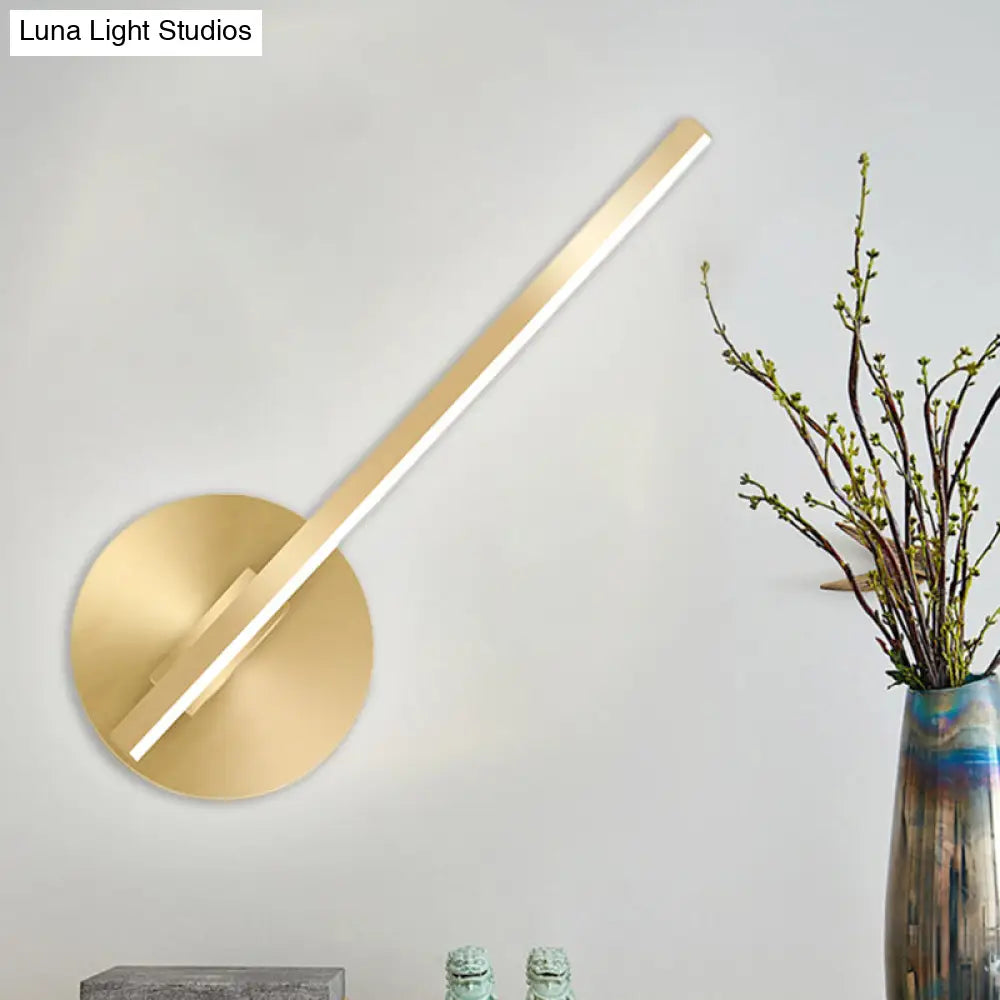 DecorBites™ Aluminum LED Wall Lamp - Gold Tube/Stick Design for Boys Bedside
