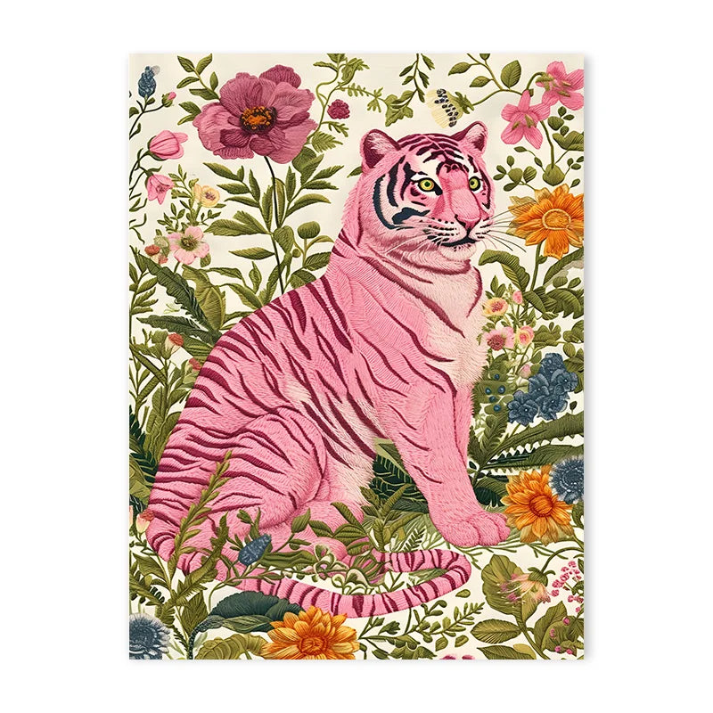 DecorBites™ Animal Canvas Art - Tiger, Zebra, Cat