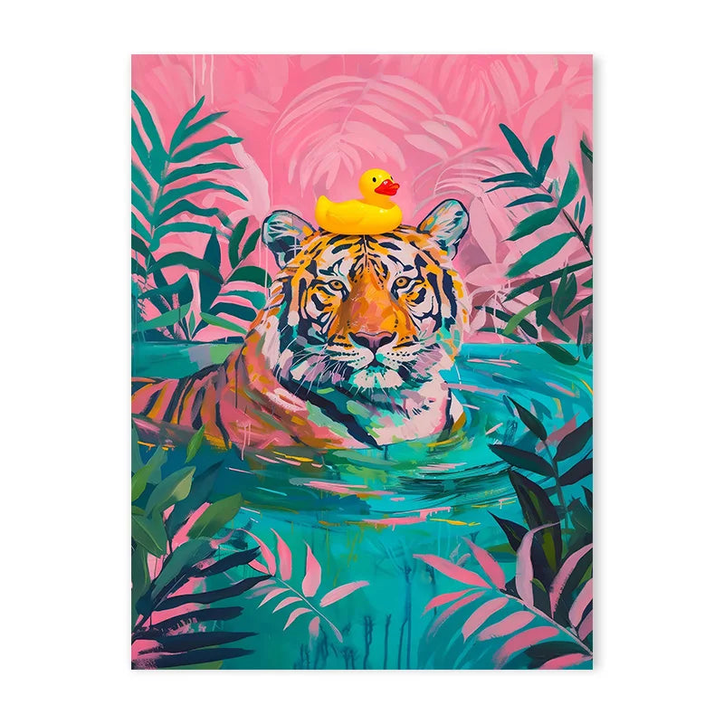 DecorBites™ Animal Canvas Art - Tiger, Zebra, Cat