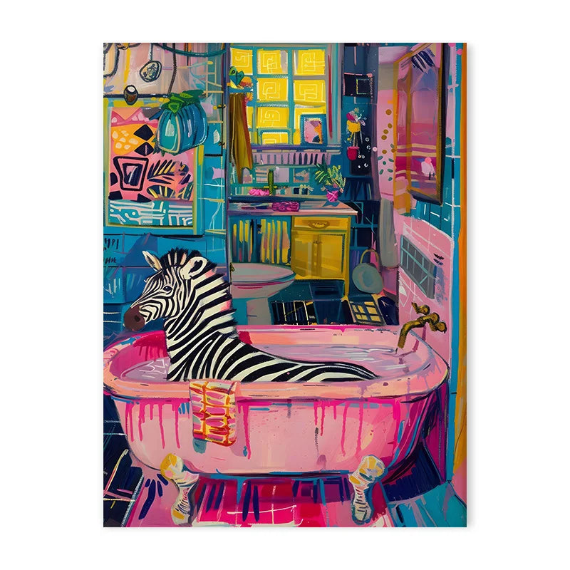 DecorBites™ Animal Canvas Wall Art - Bathroom Decor